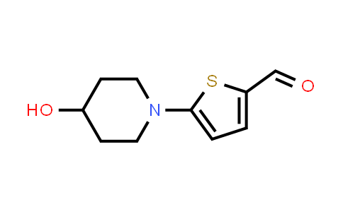 CAS No. 207290-72-0, 5-(4-Hydroxypiperidin-1-yl)thiophene-2-carbaldehyde