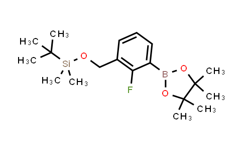 CAS No. 2075759-12-3, tert-Butyl((2-fluoro-3-(4,4,5,5-tetramethyl-1,3,2-dioxaborolan-2-yl)benzyl)oxy)dimethylsilane
