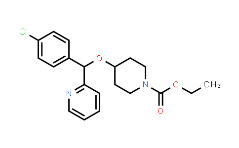 CAS No. 207726-35-0, Ethyl 4-((4-chlorophenyl)(pyridin-2-yl)methoxy)piperidine-1-carboxylate