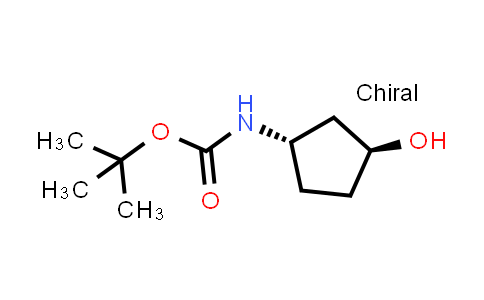 CAS No. 207729-04-2, trans-(3-Hydroxycyclopentyl)carbamic acid tert-butyl ester
