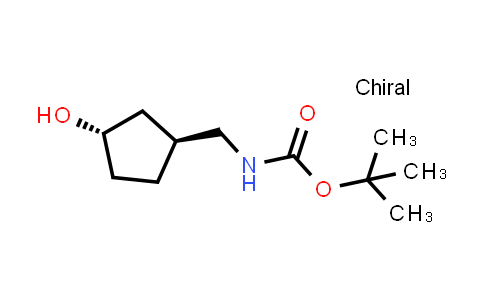 CAS No. 207729-07-5, tert-Butyl N-{[(1S,3S)-rel-3-hydroxycyclopentyl]methyl}carbamate