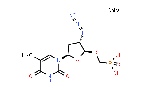 MC538983 | 207975-31-3 | Phosphonic acid, [[[(2R,3S,5R)-3-azido-5-(3,4-dihydro-5-methyl-2,4-dioxo-1(2H)-pyrimidinyl)tetrahydro-2-furanyl]oxy]methyl]-