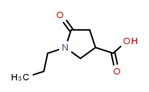 CAS No. 208118-23-4, 5-Oxo-1-propyl-3-pyrrolidinecarboxylic acid