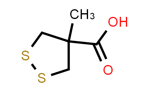CAS No. 208243-72-5, 1,2-Dithiolane-4-carboxylic acid, 4-methyl-