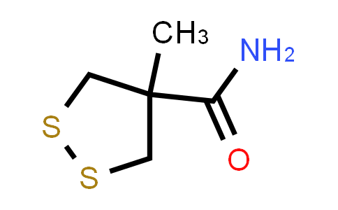 CAS No. 208243-73-6, 4-Methyl-1,2-dithiolane-4-carboxamide