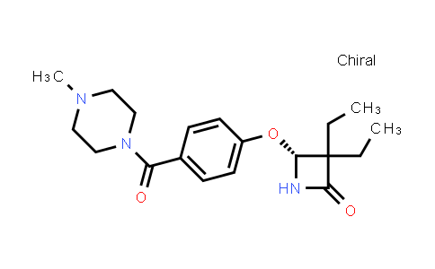 CAS No. 208577-32-6, (R)-3,3-diethyl-4-(4-(4-methylpiperazine-1-carbonyl)phenoxy)azetidin-2-one