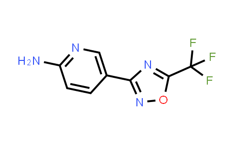 CAS No. 2086260-68-4, 5-[5-(Trifluoromethyl)-1,2,4-oxadiazol-3-yl]pyridin-2-amine