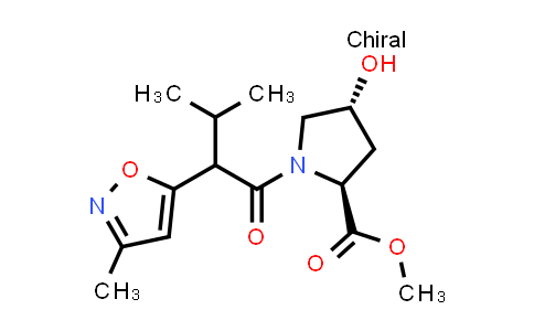 CAS No. 2086298-41-9, (2S,4R)-Methyl 4-hydroxy-1-(3-methyl-2-(3-methylisoxazol-5-yl)butanoyl)pyrrolidine-2-carboxylate