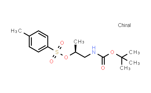 CAS No. 2086300-75-4, (S)-1-((tert-Butoxycarbonyl)amino)propan-2-yl 4-methylbenzenesulfonate