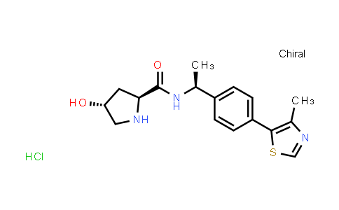 CAS No. 2086301-13-3, (2S,4R)-4-Hydroxy-N-((S)-1-(4-(4-methylthiazol-5-yl)phenyl)ethyl)pyrrolidine-2-carboxamide hydrochloride
