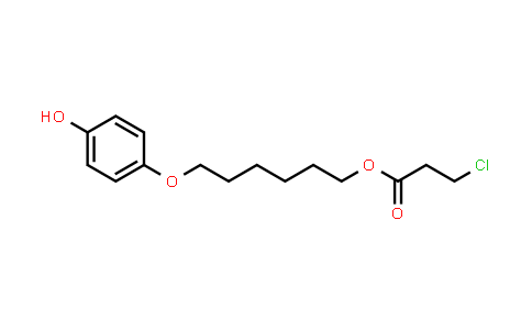 CAS No. 2087904-32-1, 3-Chloropropanoic acid 6-(4-hydroxyphenoxy)hexyl ester