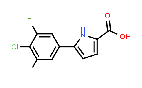 CAS No. 2088211-40-7, 5-(4-Chloro-3,5-difluorophenyl)-1H-pyrrole-2-carboxylic acid