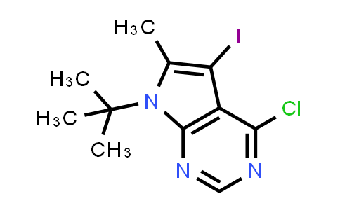 CAS No. 2088748-48-3, 7-(tert-Butyl)-4-chloro-5-iodo-6-methyl-7H-pyrrolo[2,3-d]pyrimidine