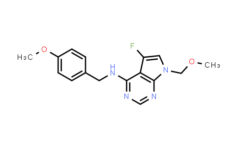 CAS No. 2089291-61-0, 5-Fluoro-N-(4-methoxybenzyl)-7-(methoxymethyl)-7H-pyrrolo[2,3-d]pyrimidin-4-amine