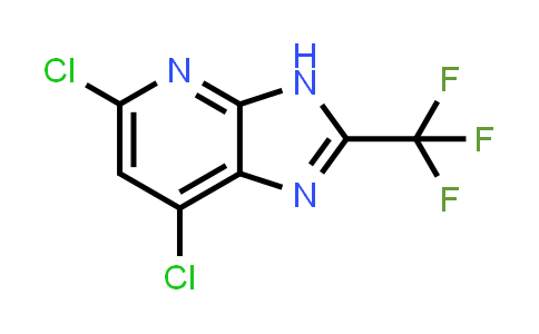 CAS No. 2089311-29-3, 5,7-Dichloro-2-(trifluoromethyl)-3H-imidazo[4,5-b]pyridine