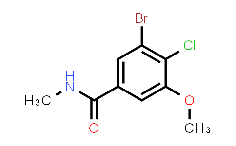 CAS No. 2089311-47-5, 3-Bromo-4-chloro-5-methoxy-N-methylbenzamide