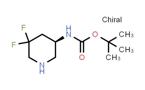 CAS No. 2089320-98-7, tert-Butyl (R)-(5,5-difluoropiperidin-3-yl)carbamate