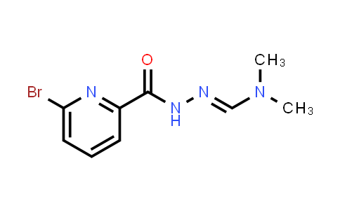 CAS No. 2089642-09-9, (E)-N'-(6-Bromopicolinoyl)-N,N-dimethylformohydrazonamide