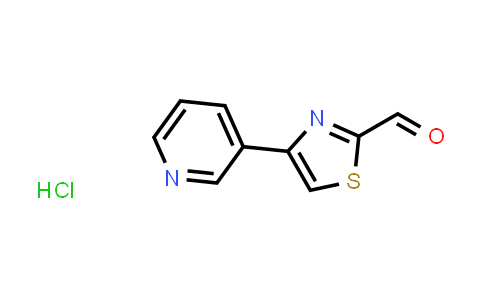 CAS No. 2089651-28-3, 4-(Pyridin-3-yl)thiazole-2-carbaldehyde hydrochloride