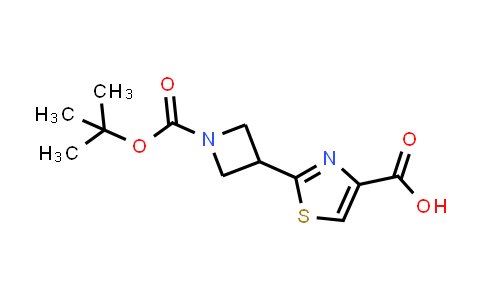 CAS No. 2089876-66-2, 2-(1-(tert-Butoxycarbonyl)azetidin-3-yl)thiazole-4-carboxylic acid