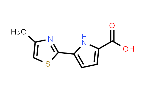 CAS No. 2090114-39-7, 5-(4-Methylthiazol-2-yl)-1H-pyrrole-2-carboxylic acid