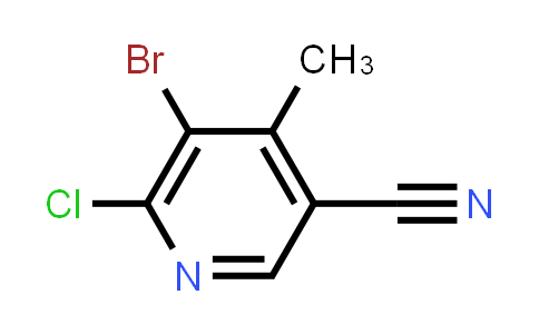 CAS No. 2090170-50-4, 5-Bromo-6-chloro-4-methylpyridine-3-carbonitrile