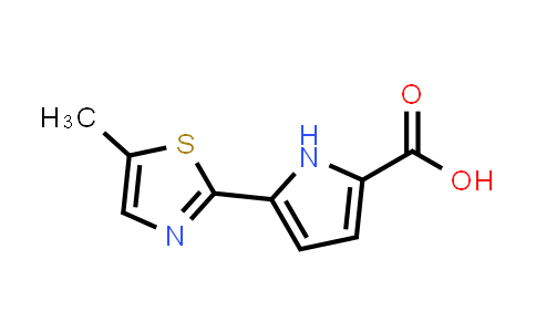 CAS No. 2090322-81-7, 5-(5-Methylthiazol-2-yl)-1H-pyrrole-2-carboxylic acid