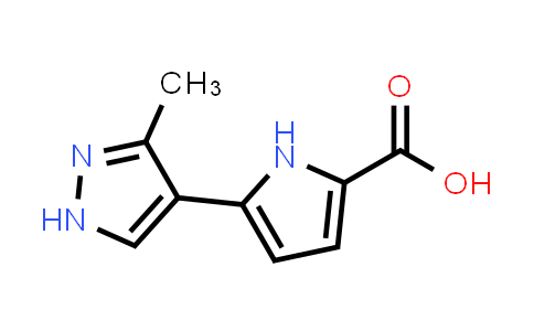 DY539186 | 2090404-91-2 | 5-(3-Methyl-1H-pyrazol-4-yl)-1H-pyrrole-2-carboxylic acid