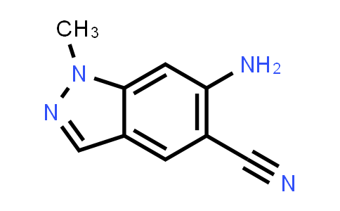 CAS No. 2090407-10-4, 1H-Indazole-5-carbonitrile, 6-amino-1-methyl-
