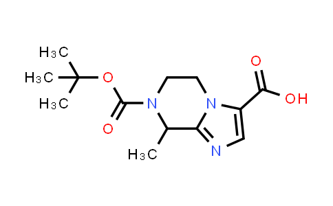 CAS No. 2090752-94-4, 7-(tert-Butoxycarbonyl)-8-methyl-5,6,7,8-tetrahydroimidazo[1,2-a]pyrazine-3-carboxylic acid