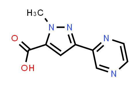 CAS No. 2091184-83-5, 1-Methyl-3-(pyrazin-2-yl)-1H-pyrazole-5-carboxylic acid