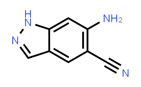 CAS No. 2091532-76-0, 1H-Indazole-5-carbonitrile, 6-amino-