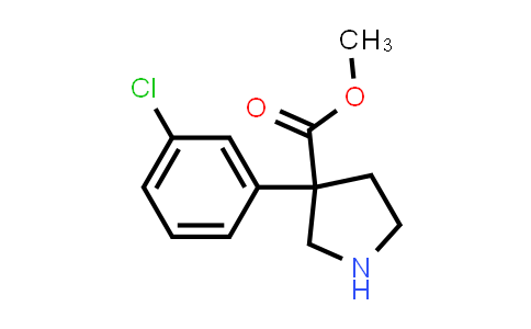CAS No. 2091842-53-2, Methyl 3-(3-chlorophenyl)pyrrolidine-3-carboxylate