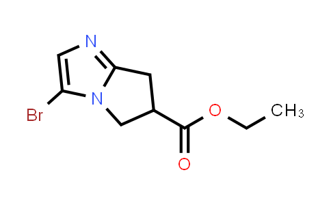 CAS No. 2092174-12-2, Ethyl 3-bromo-6,7-dihydro-5H-pyrrolo[1,2-a]imidazole-6-carboxylate
