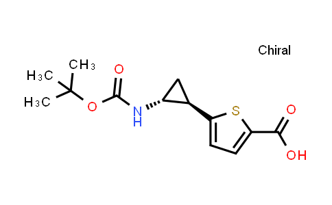 CAS No. 2092435-93-1, 5-[trans-2-{[(tert-Butoxy)carbonyl]amino}cyclopropyl]thiophene-2-carboxylic acid