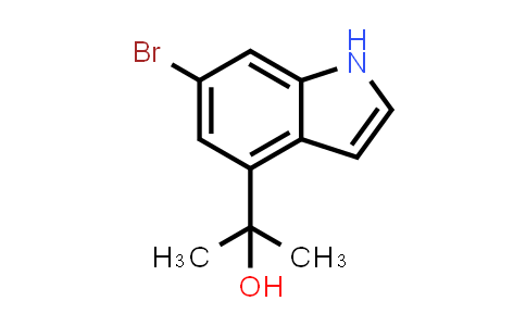 CAS No. 2092452-49-6, 2-(6-Bromo-1H-indol-4-yl)propan-2-ol