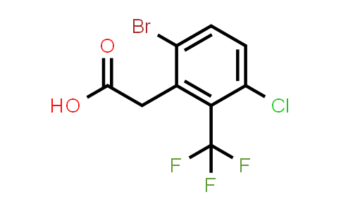 CAS No. 2092471-48-0, 2-(6-Bromo-3-chloro-2-(trifluoromethyl)phenyl)acetic acid