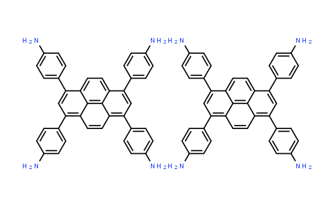 CAS No. 2092907-97-4, 4,4',4'',4'''-(1,3,6,8-Pyrenetetrayl)tetrakis[benzenamine] compound with 1,3,6,8-Tetrakis(4-aminophenyl)pyrene