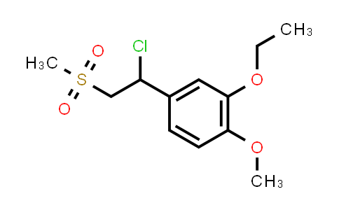 CAS No. 2093001-85-3, 4-(1-Chloro-2-(methylsulfonyl)ethyl)-2-ethoxy-1-methoxybenzene