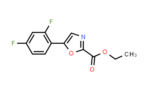 CAS No. 2095409-33-7, Ethyl 5-(2,4-difluorophenyl)oxazole-2-carboxylate