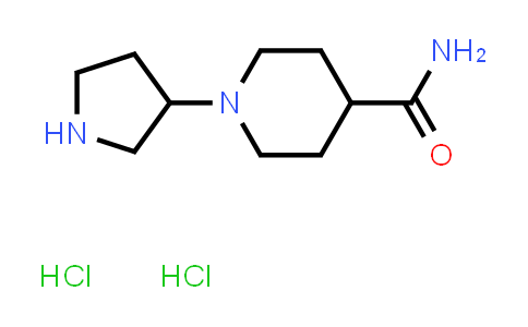 CAS No. 2095409-36-0, 1-(Pyrrolidin-3-yl)piperidine-4-carboxamide dihydrochloride