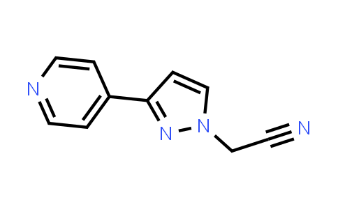CAS No. 2095410-75-4, 2-(3-(Pyridin-4-yl)-1H-pyrazol-1-yl)acetonitrile