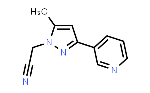 CAS No. 2095410-80-1, 2-(5-Methyl-3-(pyridin-3-yl)-1H-pyrazol-1-yl)acetonitrile