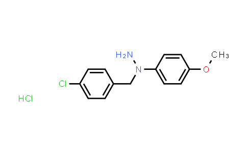 CAS No. 20955-94-6, 1-(4-Chlorobenzyl)-1-(4-methoxyphenyl)hydrazine hydrochloride