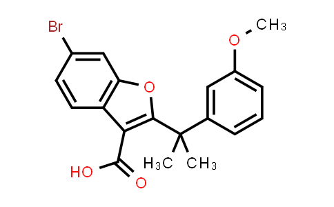 CAS No. 2095616-86-5, 6-Bromo-2-(2-(3-methoxyphenyl)propan-2-yl)benzofuran-3-carboxylic acid