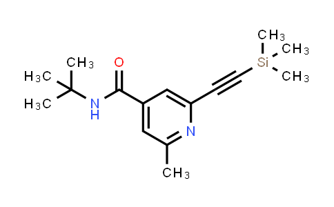 CAS No. 2095616-87-6, N-(tert-Butyl)-2-methyl-6-((trimethylsilyl)ethynyl)isonicotinamide