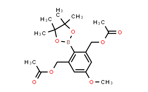 CAS No. 2096470-00-5, (5-Methoxy-2-(4,4,5,5-tetramethyl-1,3,2-dioxaborolan-2-yl)-1,3-phenylene)bis(methylene) diacetate