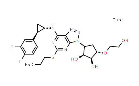 CAS No. 2096989-56-7, (1S,2S,3R,5S)-3-(7-(((1S,2R)-2-(3,4-difluorophenyl)cyclopropyl)amino)-5-(propylthio)-3H-[1,2,3]triazolo[4,5-d]pyrimidin-3-yl)-5-(2-hydroxyethoxy)cyclopentane-1,2-diol