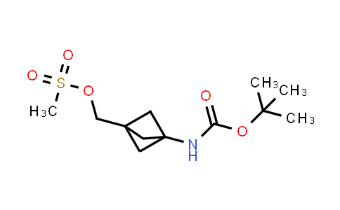 CAS No. 2096992-18-4, (3-((tert-Butoxycarbonyl)amino)bicyclo[1.1.1]pentan-1-yl)methyl methanesulfonate