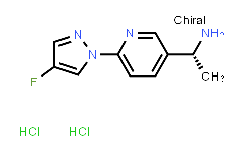 CAS No. 2097133-53-2, (R)-1-(6-(4-Fluoro-1H-pyrazol-1-yl)pyridin-3-yl)ethanamine dihydrochloride